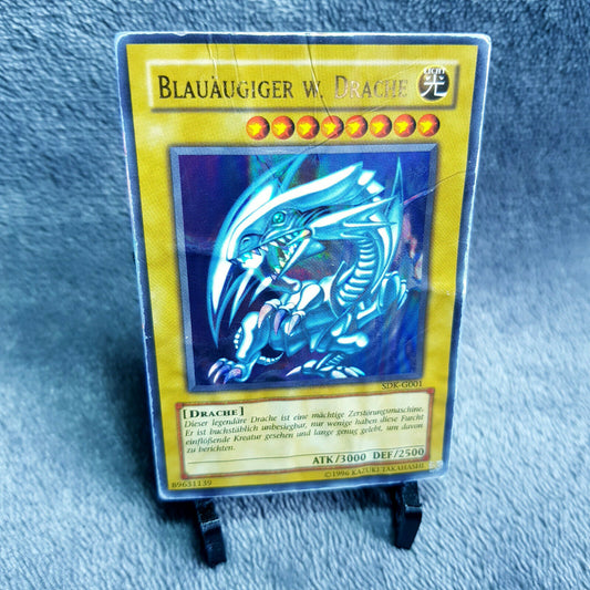 Yu Gi Oh Karte | Blauäugiger w. Drache - holo - SDK-G001 - 1996 - ultra rare