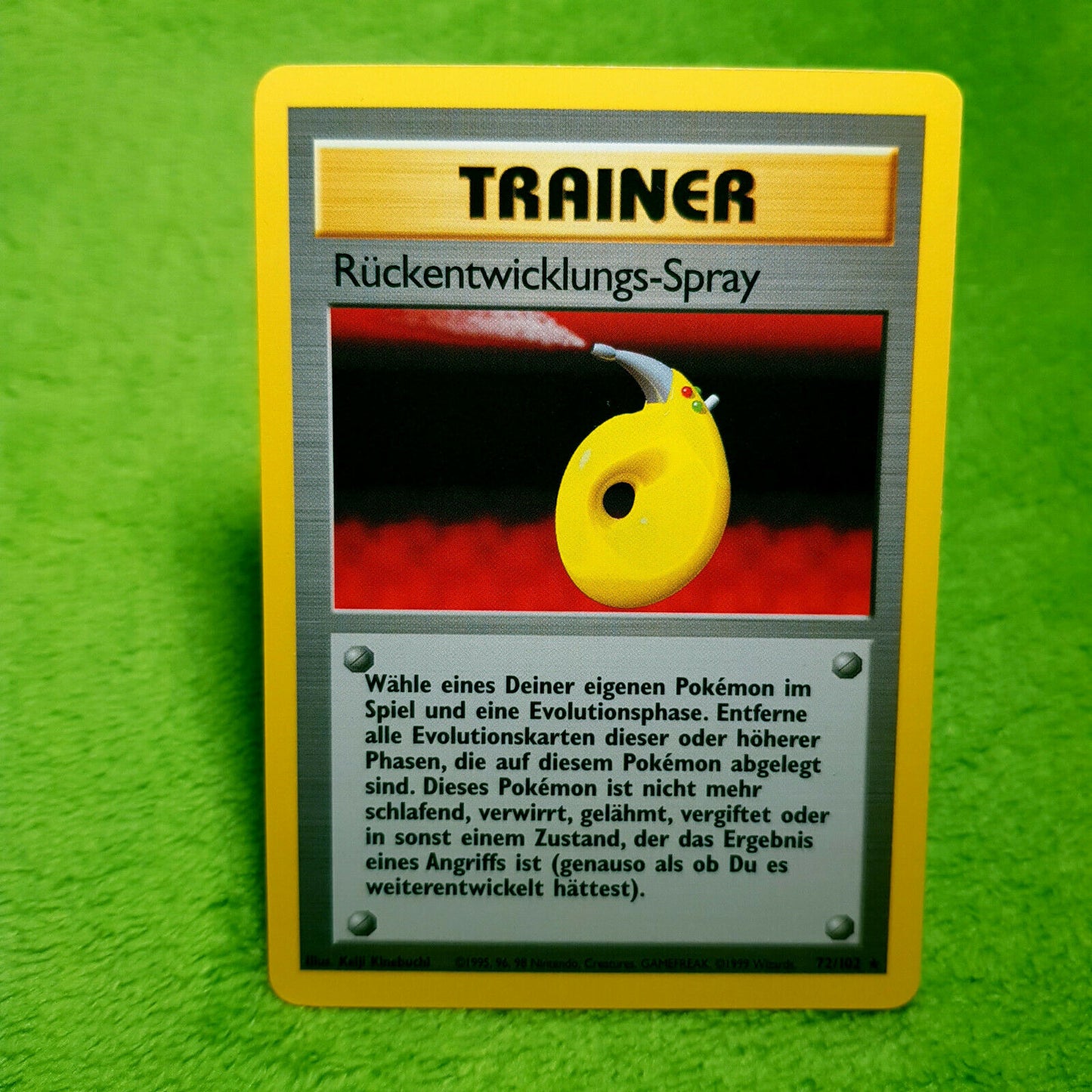 Pokemon - Rückentwicklungs-Spray 72/102 rare - Base Set (1999) - MINT