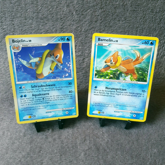 Pokemon Full Set - Bamelin 1/12 & Bojelin 2/12 - Manaphy Deck 2007 - NEAR MINT