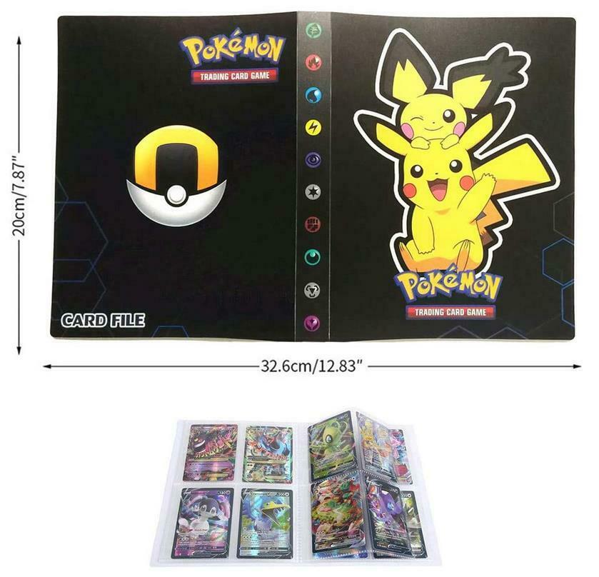 Pikachu Sammelkartenalbum für 240 Pokemonkarten Sammelhefter Sammelordner EX GX