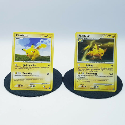 Pokemon Karte Pikachu 70/100 Raichu 45/100 Diamant & Pearl 2008
