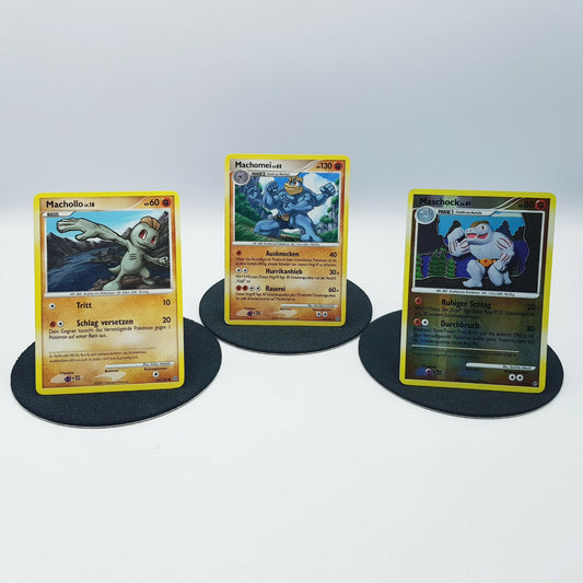 Pokemon Karten Machollo 64/100 Maschock 41/100 holo Machomei 20/100 2009