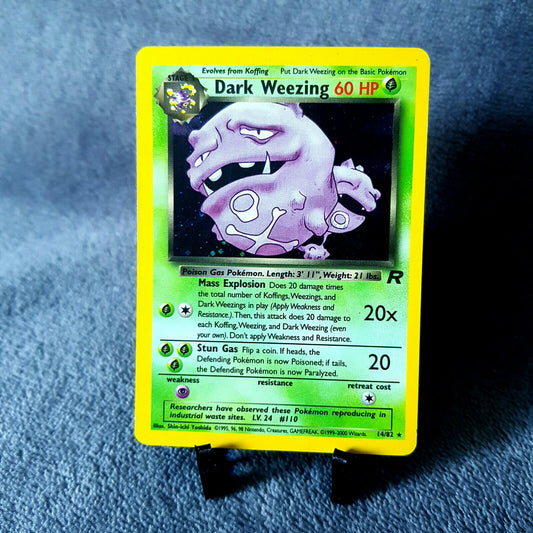 Pokemon Dark Weezing Smogmog 14/82 rare HOLO - Team Rocket 2000 - VERY GOOD NM