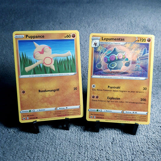 Pokemon Karten | Puppance 102/202 & Lepumentas 103/202 rare | Mint | PSA