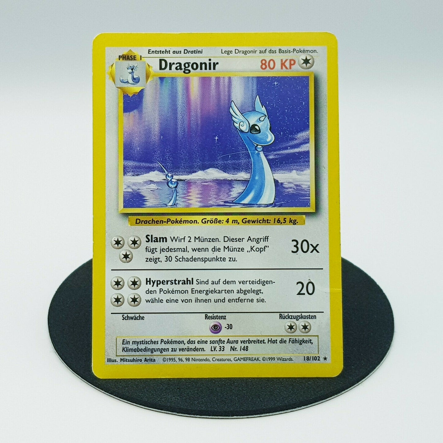 Pokemon Karte Dragonir 18/102 Base Set 1999