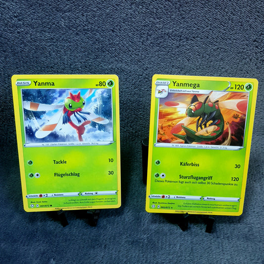 Pokemon Karten | Yanma 01/72 & Yanmega 2/72 rare | deutsch | Mint