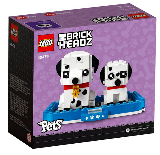 LEGO Brickheadz 40479 Dalmatiner Brick Headz Pets Serie Welpe Hunde Nr. 131,132