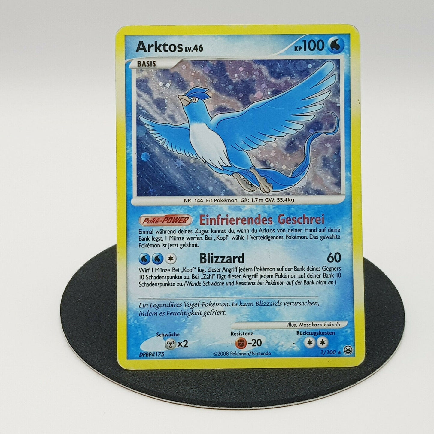 Pokemon Karte Arktos 1/100 holo Diamant & Pearl Majestätischer Morgen 2008