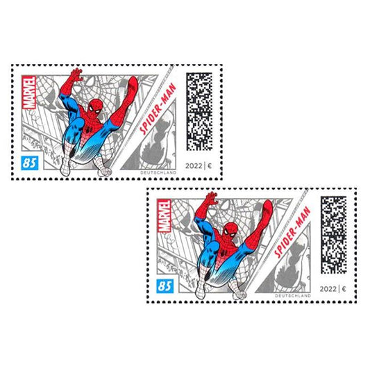 Briefmarken 2 x 85ct Sondermarke Marvel 3697 Spider-Man