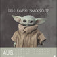 Mandalorian Grogu Postkartenkalender 2023