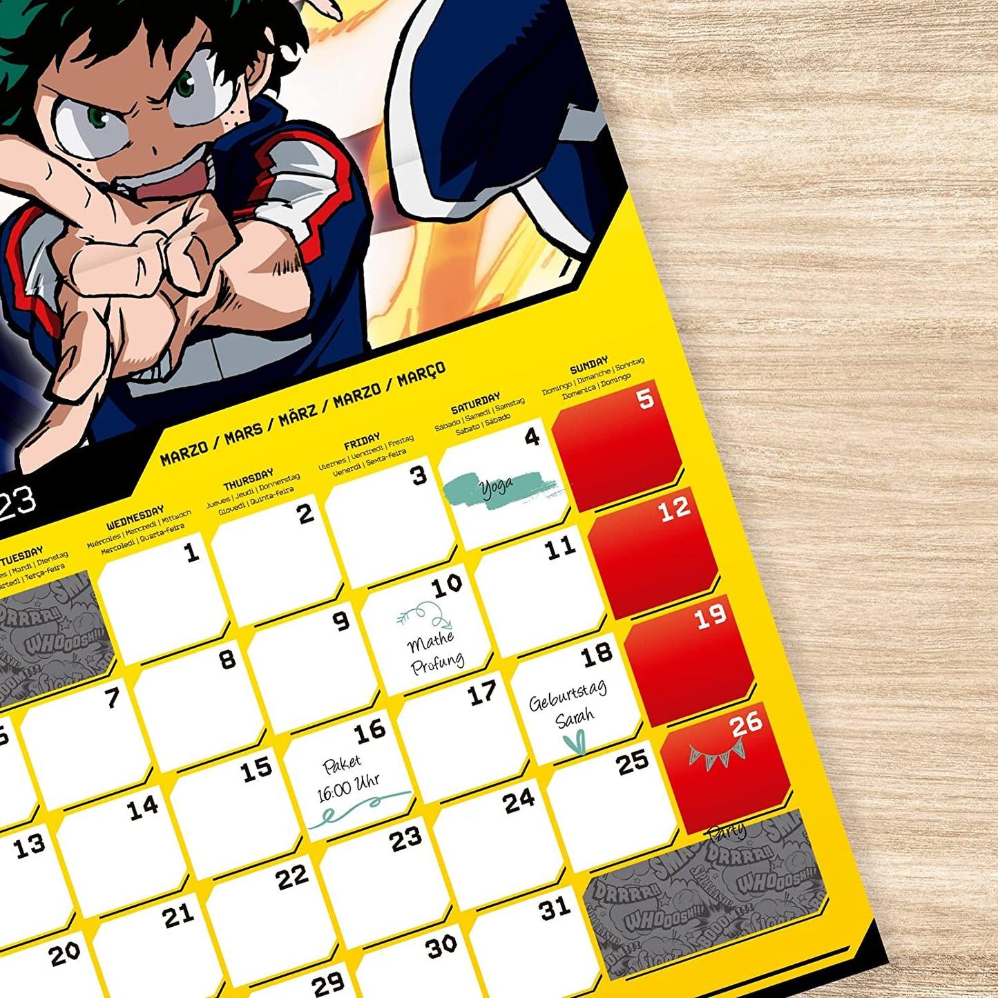 My Hero Academia Kalender Wandkalender 2023 Erik