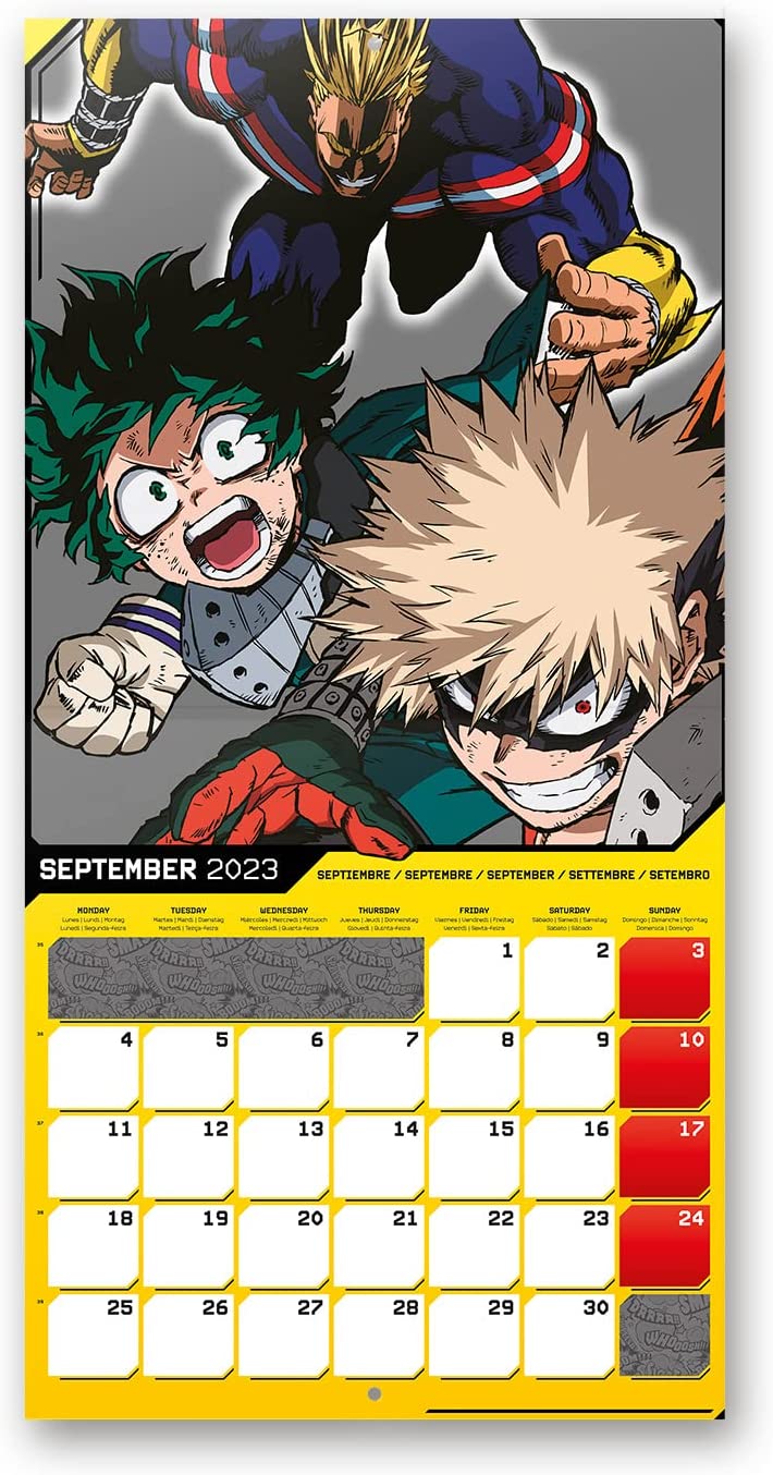 My Hero Academia Kalender Wandkalender 2023 Erik