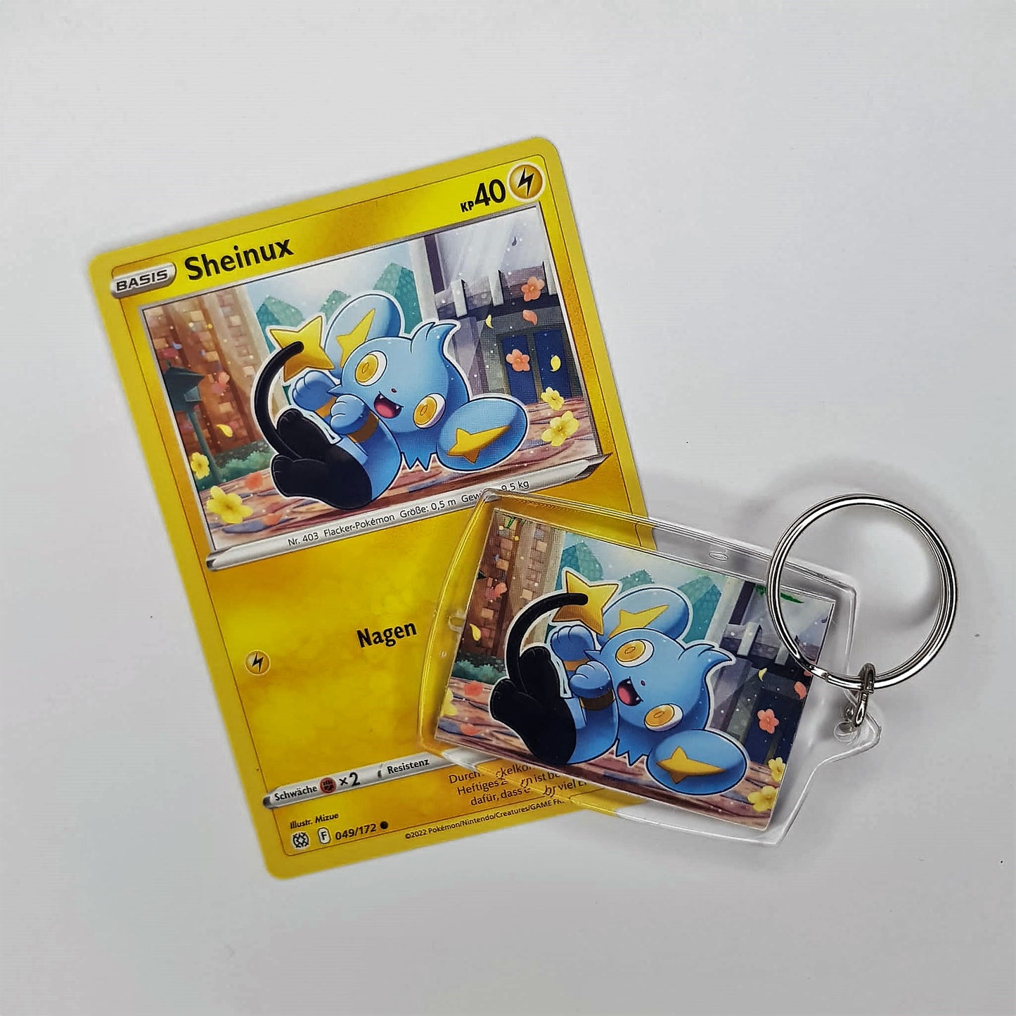 Pokemon Schlüsselanhänger selfmade aus Pokemonkarte - Auswahl