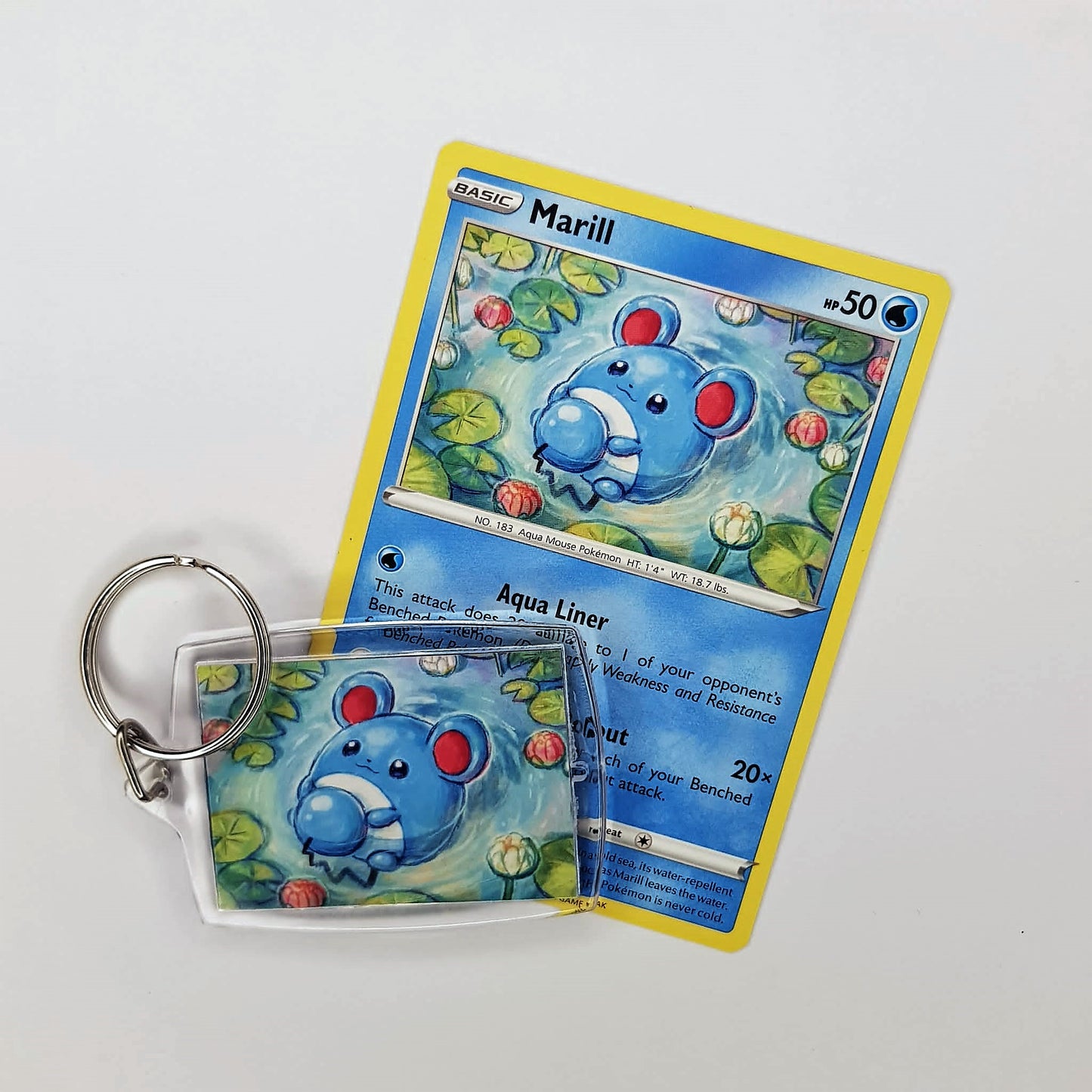 Pokemon Schlüsselanhänger selfmade aus Pokemonkarte - Auswahl