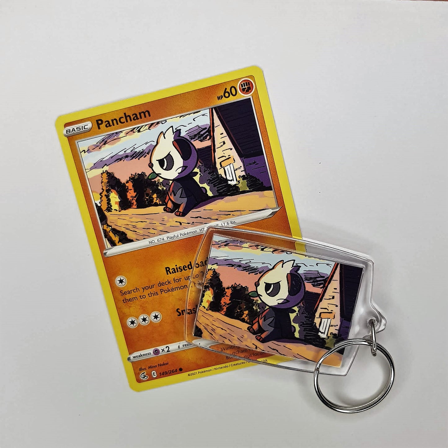 Pokemon Schlüsselanhänger selfmade aus Pokemonkarte - Auswahl