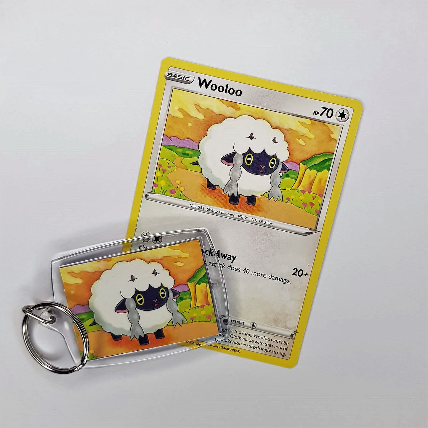 Pokemon Schlüsselanhänger selfmade aus Pokemonkarte - Auswahl
