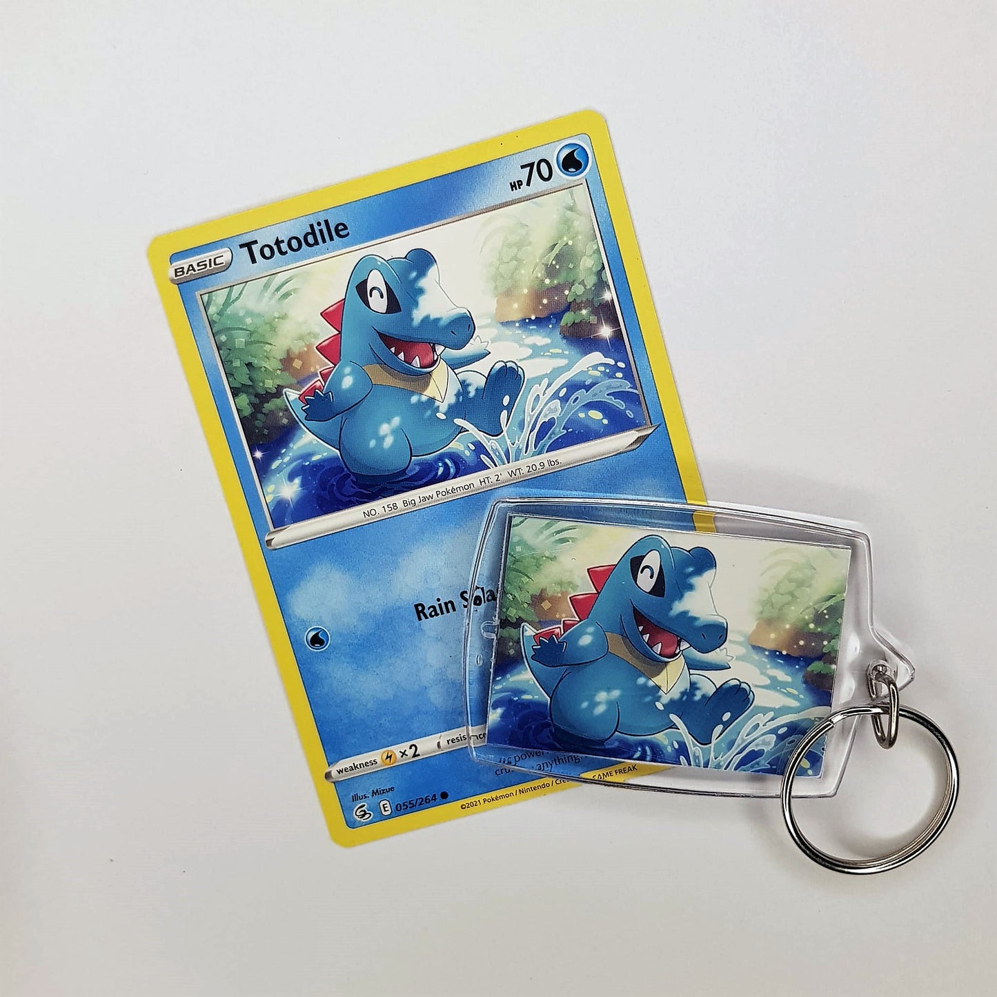 Pokemon Schlüsselanhänger selfmade aus Pokemonkarte - Auswahl