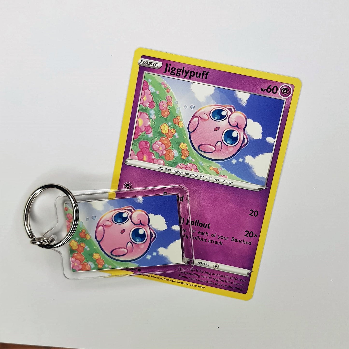 Pokemon Schlüsselanhänger selfmade aus Pokemonkarte - Auswahl