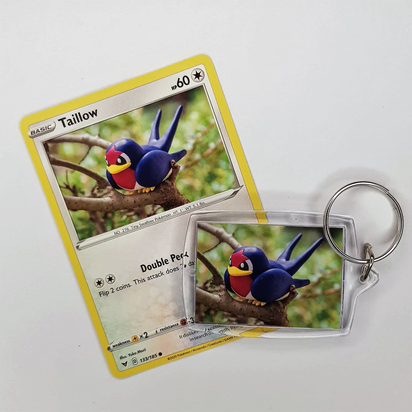 Pokemon Schlüsselanhänger selfmade aus Pokemonkarte - Auswahl