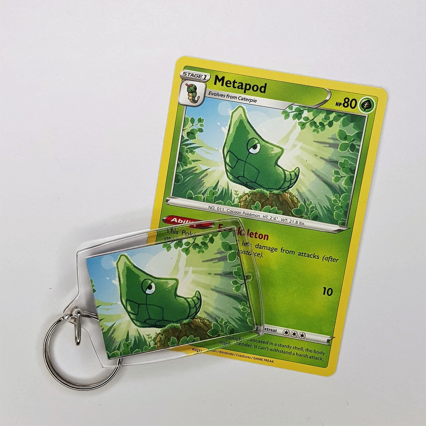 Pokemon Schlüsselanhänger selfmade aus Pokemonkarte - Auswahl