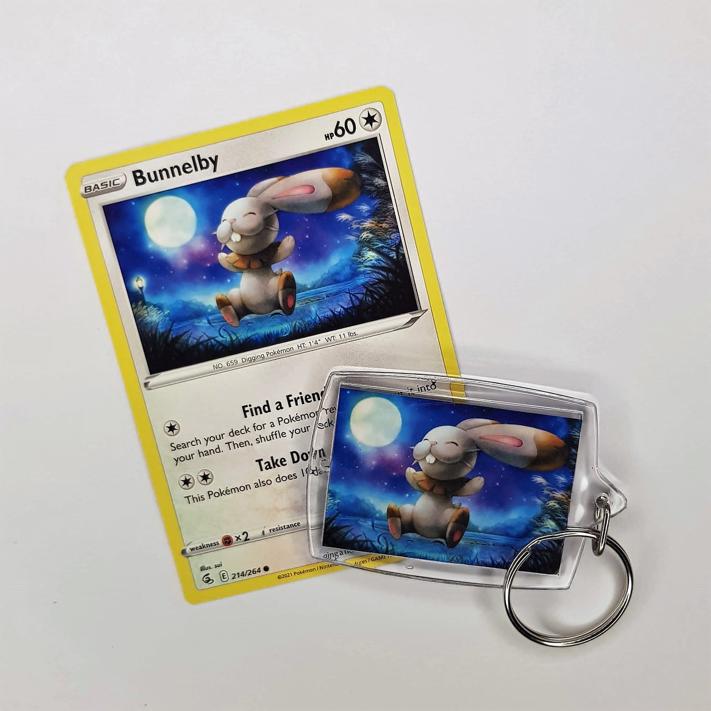 Pokemon Schlüsselanhänger selfmade aus Pokemonkarte - Auswahl