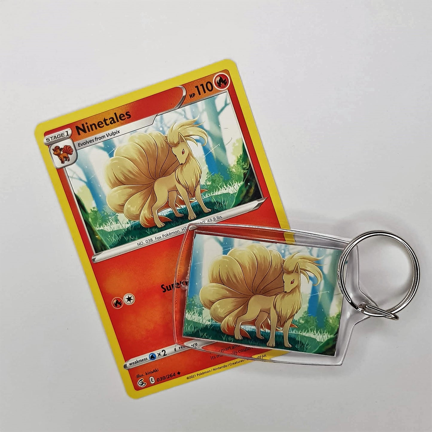 Pokemon Schlüsselanhänger selfmade aus Pokemonkarte - Auswahl