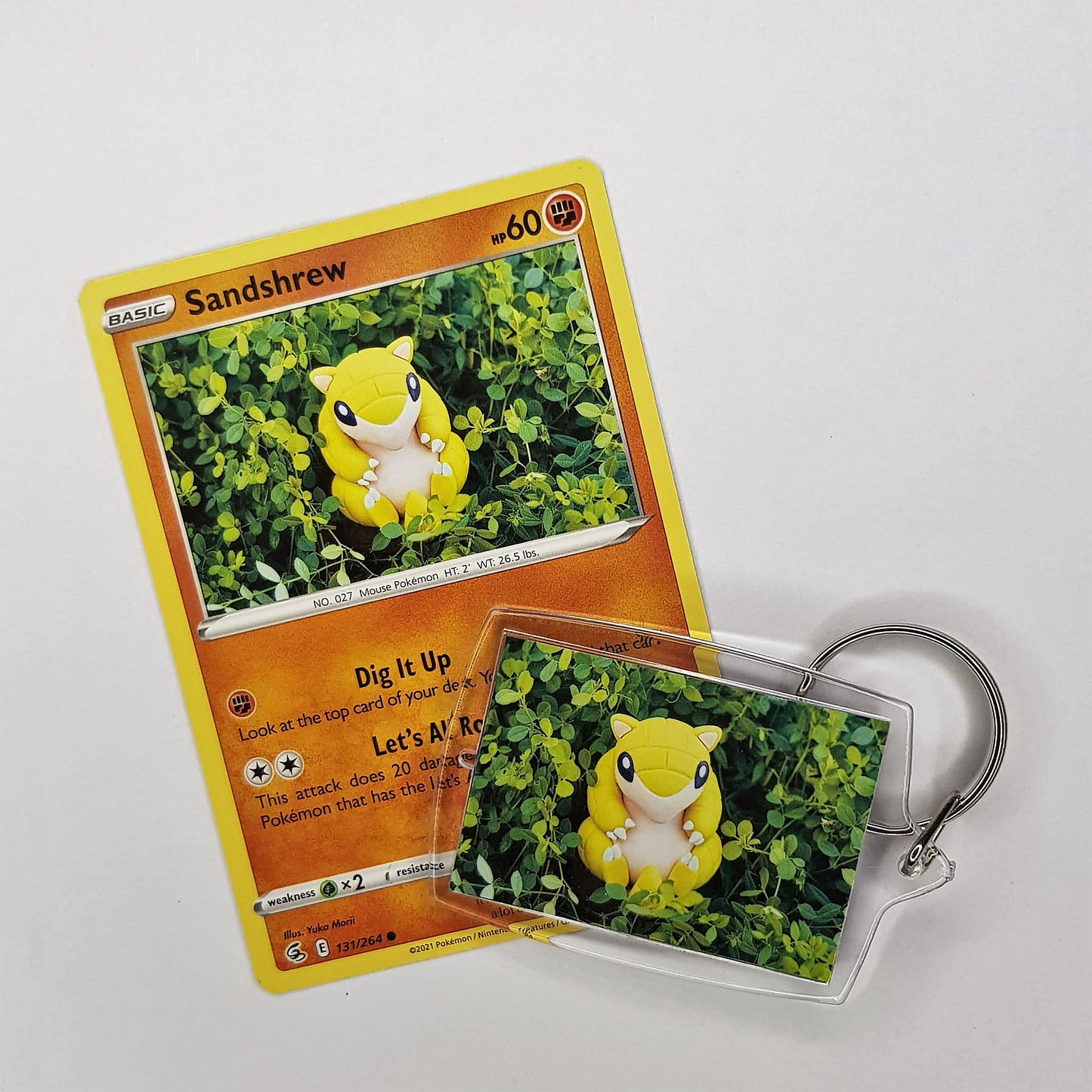 Pokemon Schlüsselanhänger selfmade aus Pokemonkarte - Auswahl