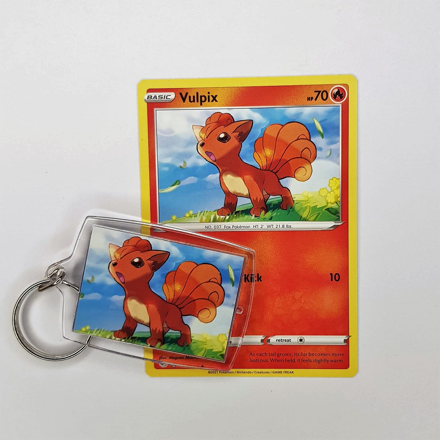 Pokemon Schlüsselanhänger selfmade aus Pokemonkarte - Auswahl