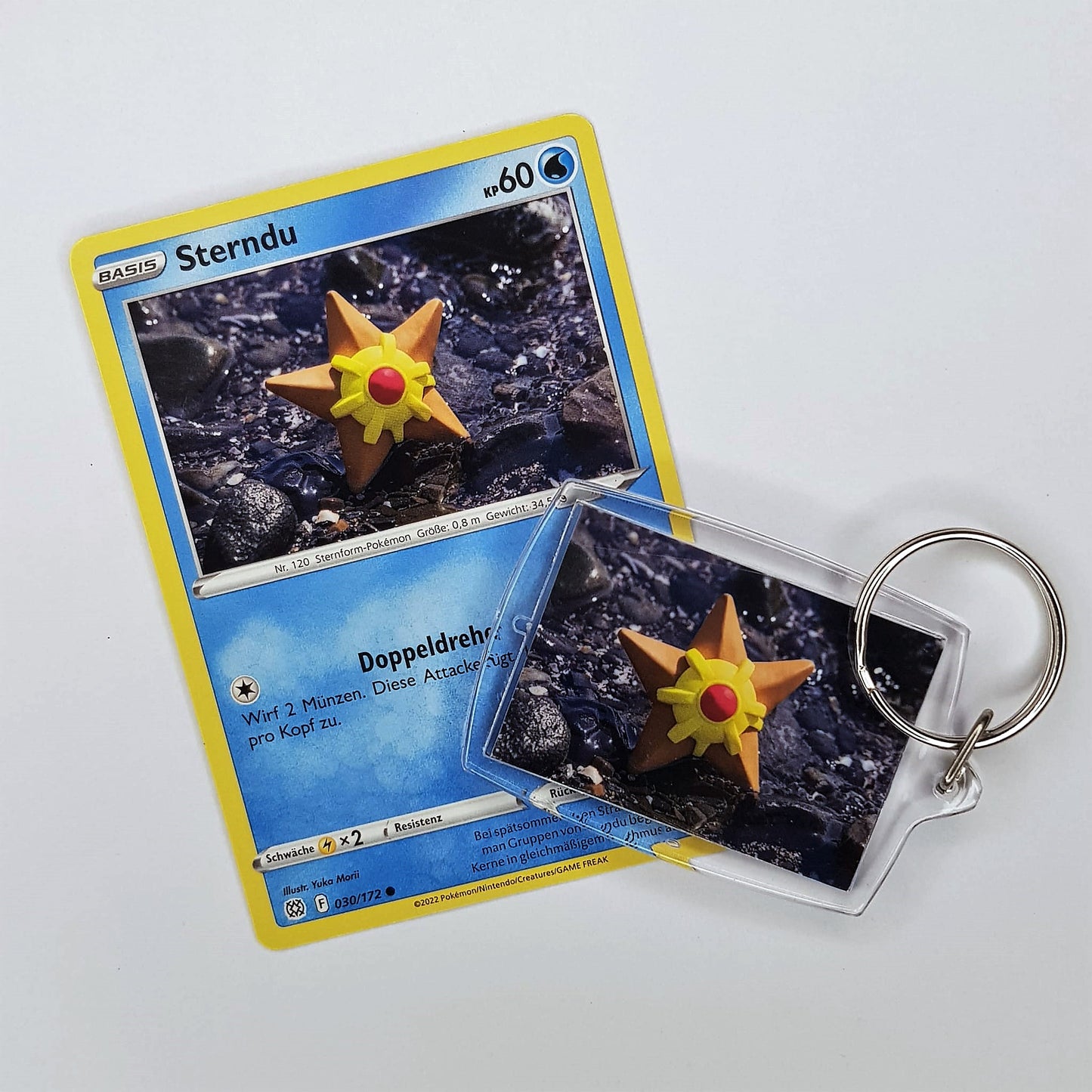 Pokemon Schlüsselanhänger selfmade aus Pokemonkarte - Auswahl