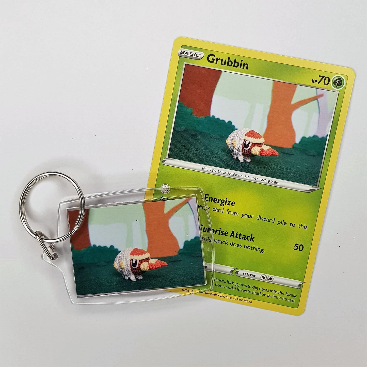 Pokemon Schlüsselanhänger selfmade aus Pokemonkarte - Auswahl