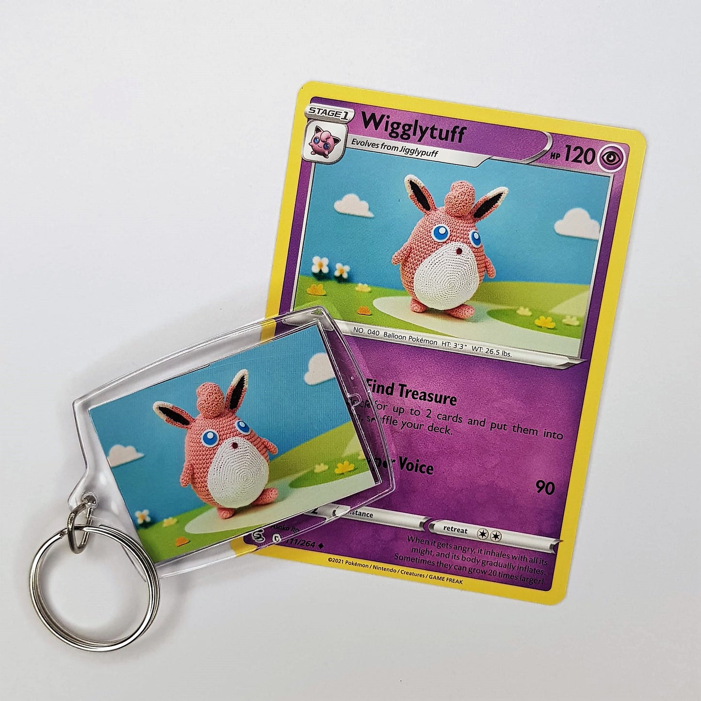 Pokemon Schlüsselanhänger selfmade aus Pokemonkarte - Auswahl