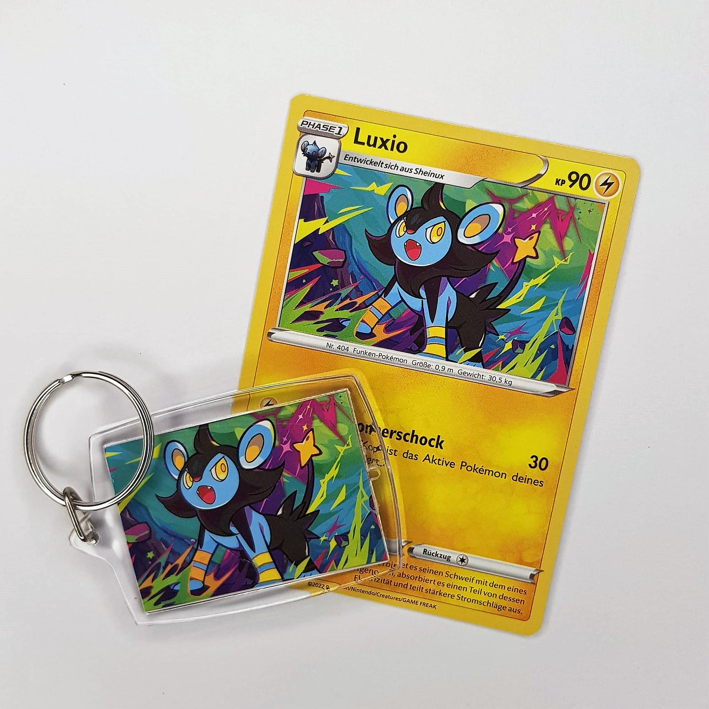 Pokemon Schlüsselanhänger selfmade aus Pokemonkarte - Auswahl