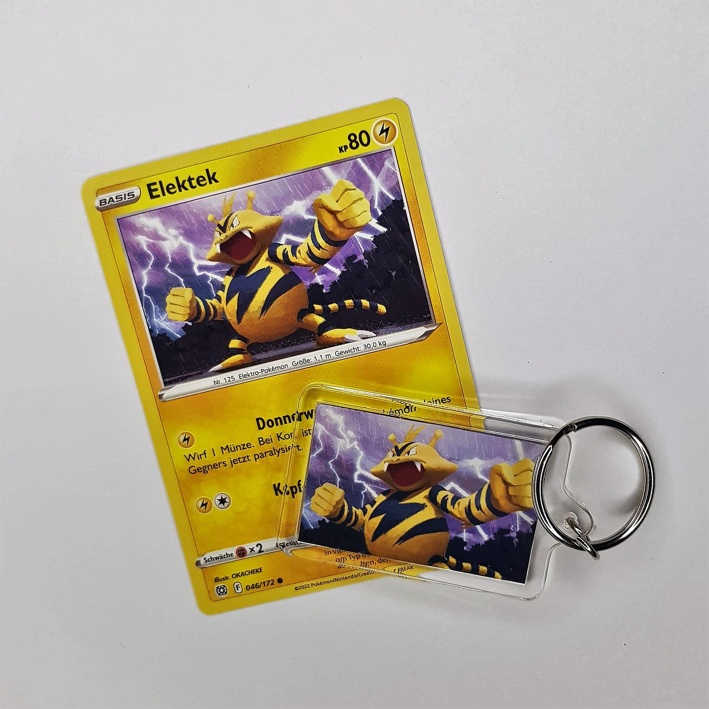 Pokemon Schlüsselanhänger selfmade aus Pokemonkarte - Auswahl