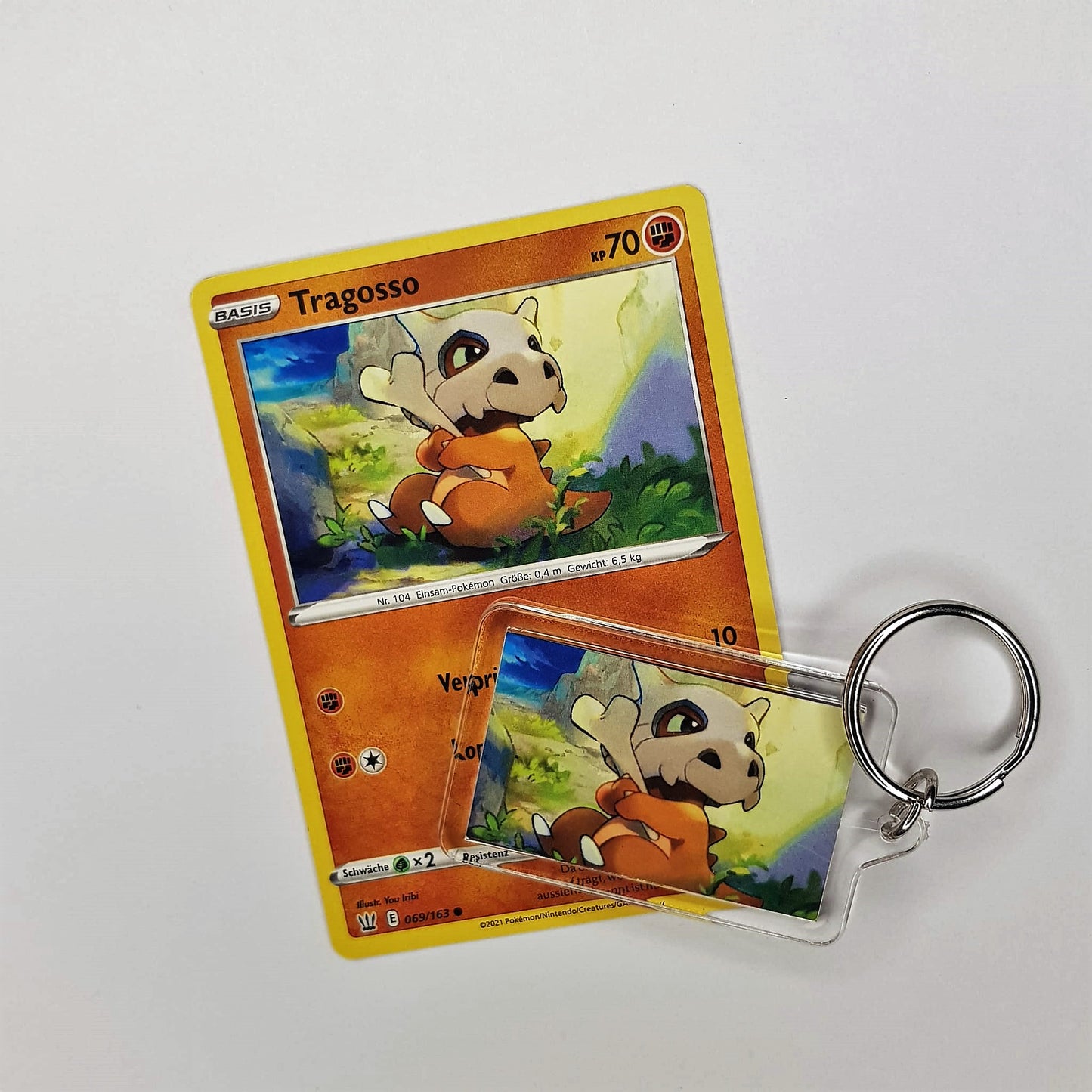 Pokemon Schlüsselanhänger selfmade aus Pokemonkarte - Auswahl