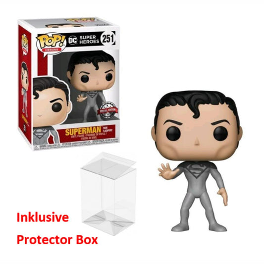 FUNKO POP DC Super Heroes #251 Superman Special Edition sealed Protector Box