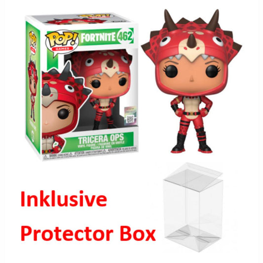 FUNKO POP Fortnite #462 Tricera Ops Vinyl Figur sealed + Protector Box