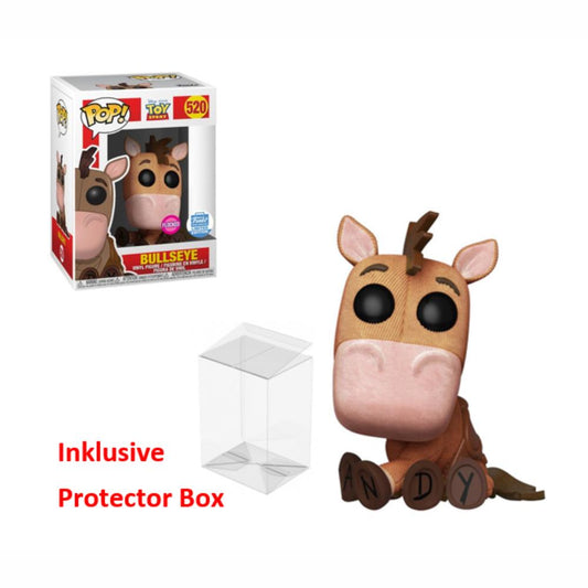 FUNKO POP Disney Pixar Toy Story #520 Bullseye Vinyl Figur sealed + Protector Box