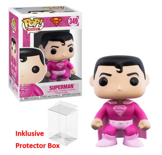 FUNKO POP DC Superman #349 Superman Vinyl Figur NEU sealed + Protector Box
