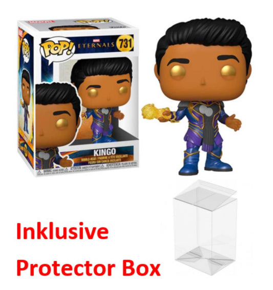 FUNKO POP Marvel Eternals #731 Kingo Bobble-Head Figur sealed + Protector Box