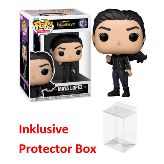FUNKO POP Marvel Hawkeye #1214 Maya Lopez Vinyl Figur sealed + Protector Box