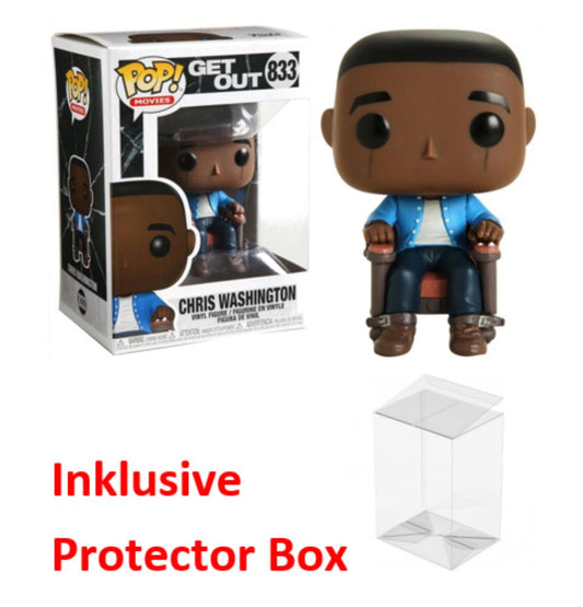 FUNKO POP Get Out #833 Chris Washington Vinyl Figur NEU sealed + Protector Box