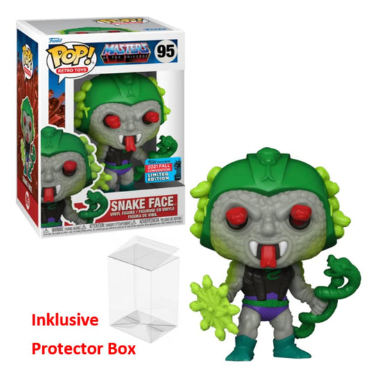 FUNKO POP Masters of the Universe #95 Snake Face Figur sealed + Protector Box