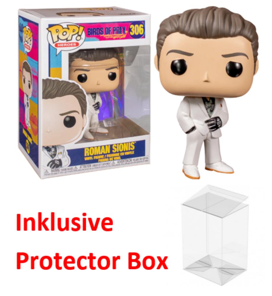 FUNKO POP Birds of Prey #306 Roman Sionis Vinyl Figur sealed + Protector Box